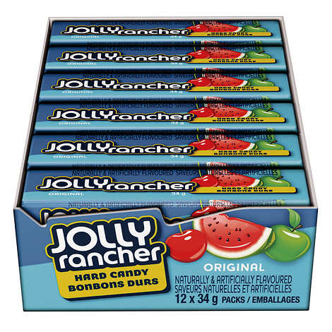 JOLLY RANCHER HARD CANDIES, 12 X 34G