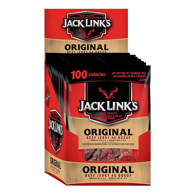 JACK LINK’S, ORIGINAL BEEF JERKY, 12 × 35 G