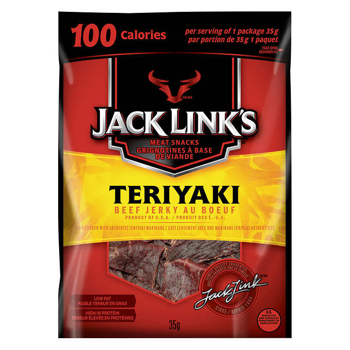 JACK LINK’S, TERRIYAKI BEEF JERKY, 12 × 35 G