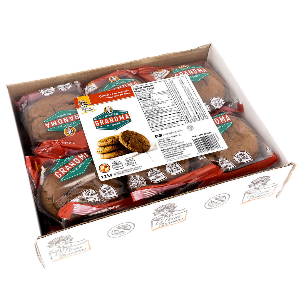 GRANDMA, THE ORIGINAL MOLASSES COOKIES, 12 X 100 G — Delivurr