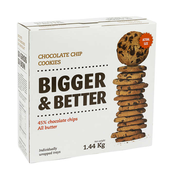 BIGGER AND BETTER CHOCOLATE CHIP COOKIES, 1.44 KG