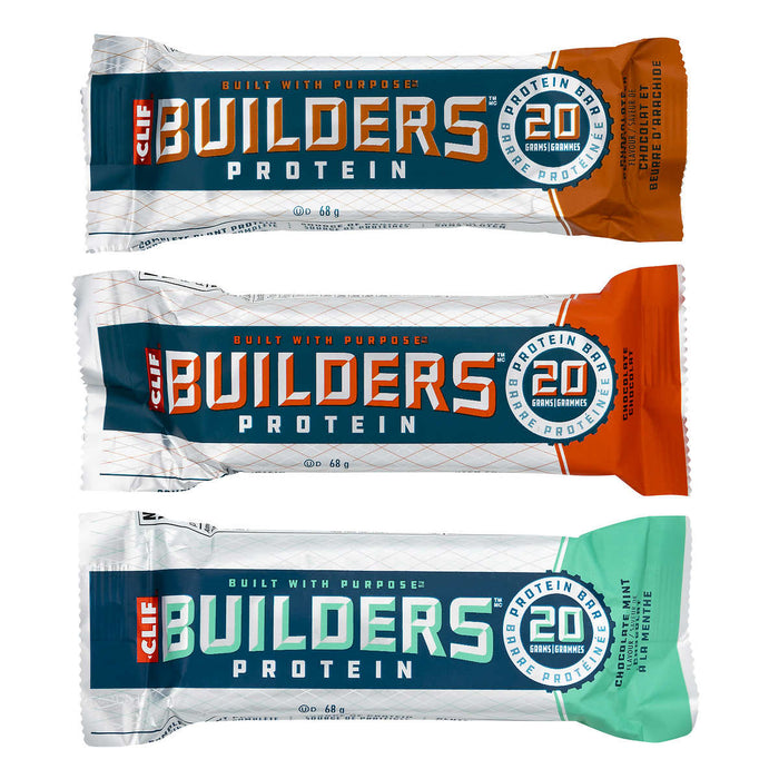 CLIF BAR BUILDERS PROTEIN VARIETY PACK, 18 X 68 G
