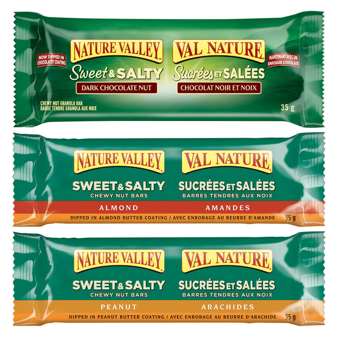NATURE VALLEY, SWEET AND SALTY GRANOLA BARS, VARIETY PACK, 36 X 35 G
