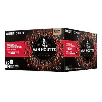 VAN HOUTTE ORIGINAL HOUSE BLEND COFFEE K-CUP PODS, PACK OF 80