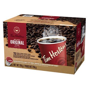 TIM HORTONS SINGLE-SERVE COFFEE K-CUP PODS, PACK OF 80