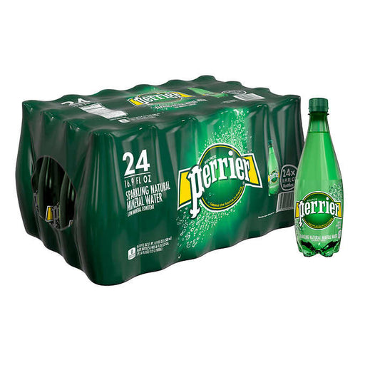 PERRIER CARBONATED MINERAL WATER, 24 X 500 ML