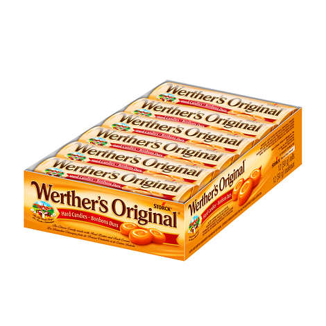 WERTHER'S ORIGINAL HARD CANDY ROLLS, 12 X 50G — Delivurr