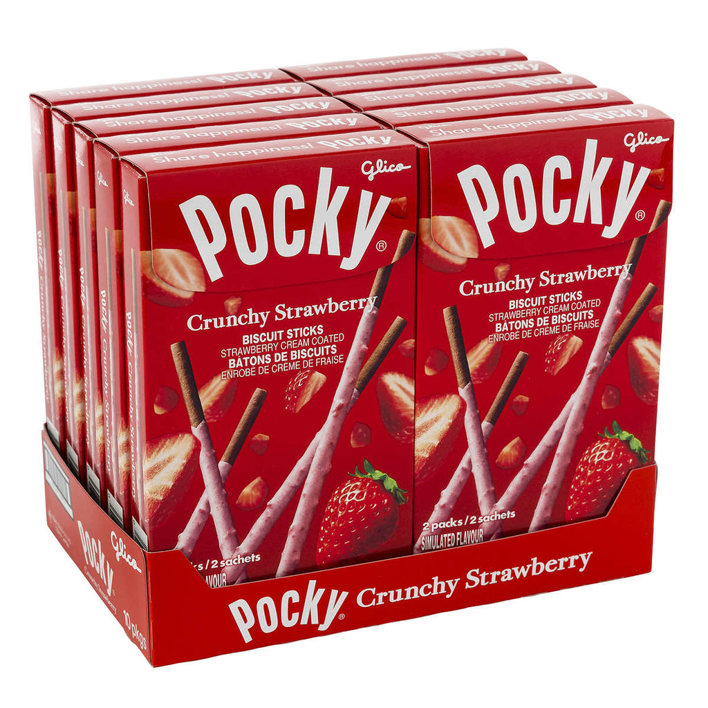 Glico Pocky: Crunchy Strawberry