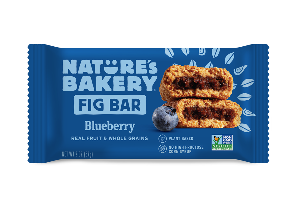 NATURE'S BAKERY, BLUEBERRY FIG BARS, 6 X 57 G